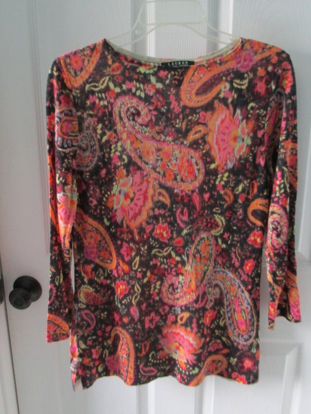 Ralph Lauren knit silk top